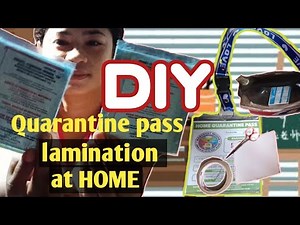 Laminate ID pass at home DIY