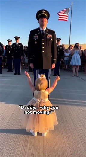 Daddy, Why You Not Moving? The Cutest Military Interruption