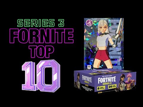 TOP 10 - S3 Fortnite Trading Cards 2021 Series 3 (Best Most Expensive Highest Price Rarest CHASE)