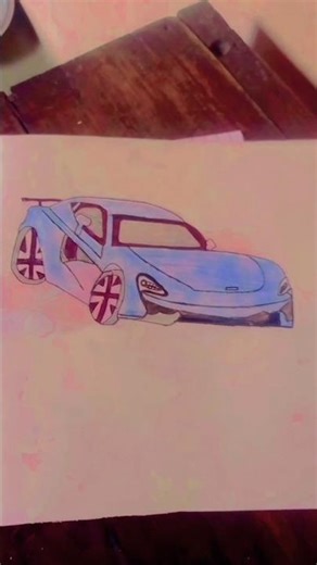 Stylish Sport Car Professional Art #shorts #art #drawing