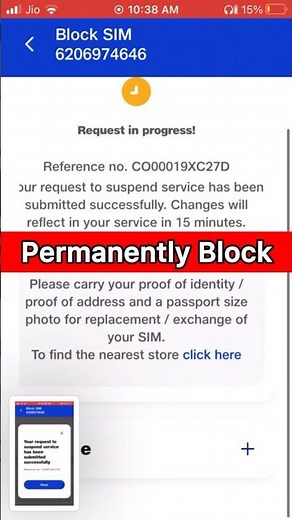 How to Block & Suspend Jio Sim Card Online in 2024 if it is Lost #jio #simcard #shorts