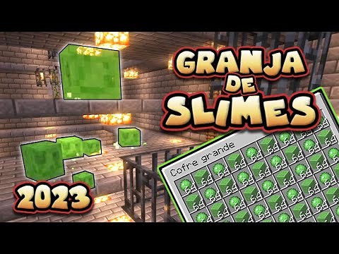 GRANJA de SLIMEs 🟩 La manera MÁS SENCILLA y EFICIENTE en 2023 (1.19) | TUTORIAL MINECRAFT ESPAÑOL