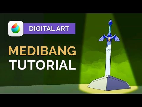 How to Draw the Master SWORD (Zelda) - Easy MEDIBANG Digital Art Tutorial