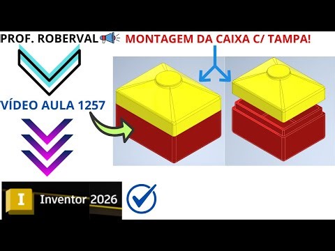 Lesson 1257 - Assembling the Box with Lid in Autodesk Inventor 2026