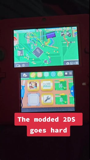 I recently got my hands on a 2DS after not owning a 3DS for like 7 years, I modded it within of 20 minutes of getting home lol #3DS #2DS #homebrew #nintendo #Game #Hshop #modded #console #consolegaming