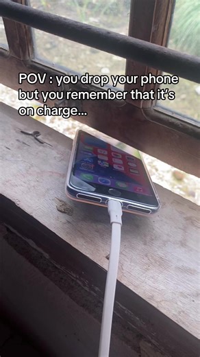 The Struggle of Dropping Your Charging iPhone