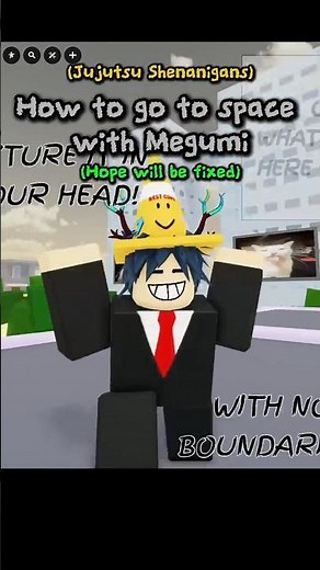 How to go to space jjs #jujutsushenanigans #roblox #jjs #jjshorts #jujutsushenanigan #robloxgames