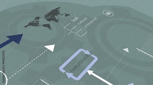 Motion info graphics Asian business graphs planning strategy success animation