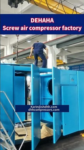 🛠️ Precision in Every Detail – Twin-Stage Screw Compressor Installation 🛠️