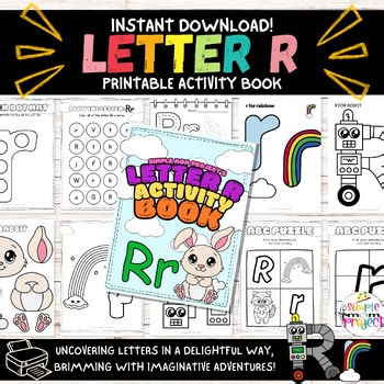 25 Page Easy and Fun Letter R Craft Printable Bundle Activity for Kids