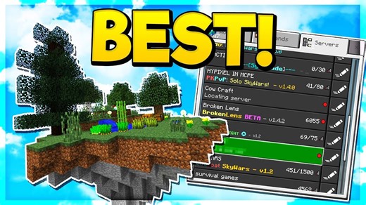 Best Skyblock server in Minecraft Pocket Edition! 😱