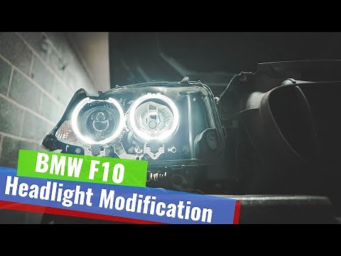BMW F10 Headlight LED Modification