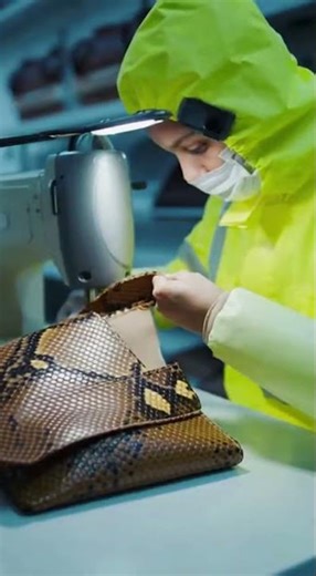 Snake Skin Production Line Explained From Raw Material to Finished Leather #youtubeshorts