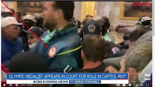 Five-time Olympic swimming medalist Klete Keller appeared in court Friday on charges that include disorderly conduct and obstructing officers after taking part in the deadly assault on the U.S. Capitol. Keller was identified in videos of the riot by his Team USA jacket. | CBS Evening News