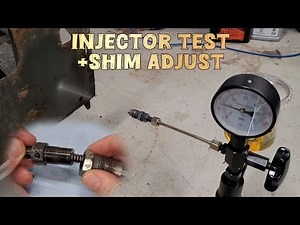 Kubota Diesel Injector Test and Pop Pressure Adjustment
