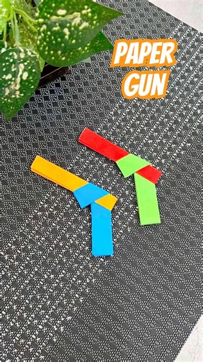 How to Make a Paper Gun (No Glue) #shorts #papergun