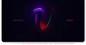 Neon Lights Spots - Logo Reveal