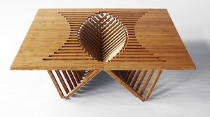 This modern furniture appears from a single slab of wood. | Insider Tech