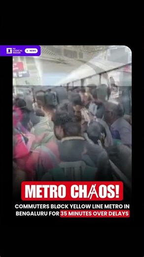 Commuters BlØck Yellow Line Metro in Bengaluru for 35 Minutes Over DɆlays