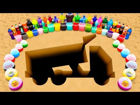 EXPERIMENT: Big Toothpaste Eruptions from Mining Truck, 10000 Orbeez & Balloons, Coca Cola vs Mentos