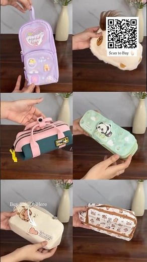 ✨ Cute Pencil Pouch for Girls & Kids | Viral Aesthetic School Pouch ♥️ #schoolsupplies #shortsfeed