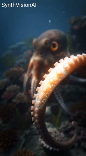 This is why an Octopus NEVER dies from losing a limb! 🐙🤯 #messi #ronaldo #viralshorts #viralvideo