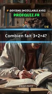 Quiz Maths : Résolution de Problèmes Mathématiques ! 🧮 Teste tes capacités mathématiques avec ce quiz maths complet ! ⚡ De l'arithmétique de base aux concepts avancés, challenge tes compétences numériques et ton raisonnement mathématique sur profquiz.fr ! 📊 #Quiz #Maths #Mathématiques #RésolutionProblèmes #ProfQuiz #Connaissances #Challenge #Nombres | Prof Quiz