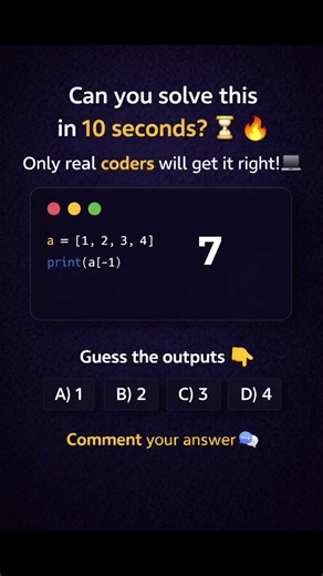 10 Second Python Challenge ⚡ | Guess the Output #python