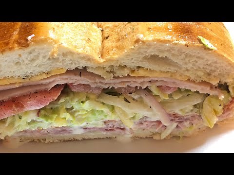The viral Grinder salad sub sandwich