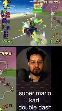 Short Mario Kart: Double Dash!! Mario y Luigi copa champiñon 2 Playa de Peach