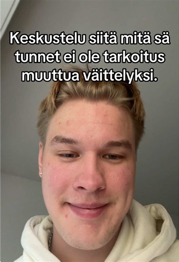 Tärkeitä juttuja!🫶🏻👇 Tunteet ei oo ikinä vääriä. Ne aina juontaa juurensa jostain, yleensä joku kokemus lapsuudesta, traumasta esimerkiksi on aiheuttava tekijä. Mikä saa sen saman tunteen aikaan kun sua on joskus menneisyydessä vaikka kiusattu tai et ole tullut jonkun rakkaan ihmisen toimesta nähdyksi ja kuulluksi, esimerkiksi oma vanhempi. Tunteisiin ihminen ei voi vaikuttaa. Mutta se miten niiden kanssa toimii, siihen ihminen voi vaikuttaa. Ja yleensä riita/väittely tilanteessa moni yrittää