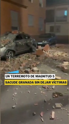 Un TERREMOTO de magnitud cinco con epicentro en Alhendín sacude GRANADA #shorts