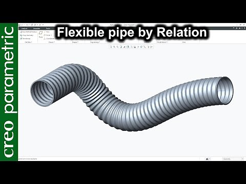 Flexible pipe (Hose) in Creo Parametric