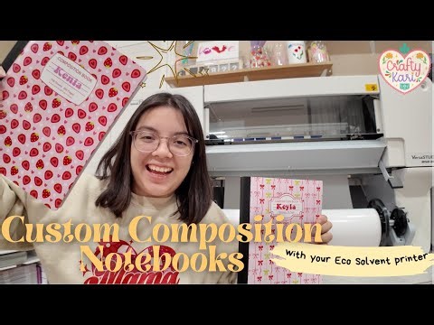 Custom Composition Notebook Tutorial | What to Sell with Your Roland Ecosolvent Printer
