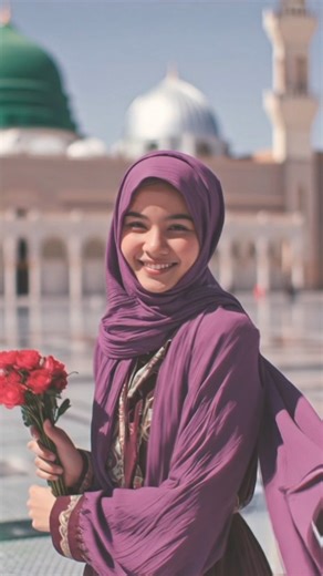 A Beautiful Muslim Girl in Masjid an-Nabawi | A Peaceful & Spiritual Madina Moment