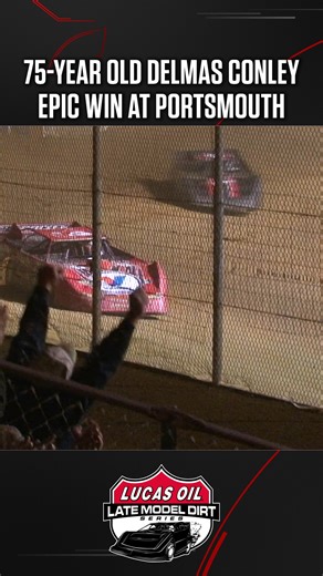 336K views · 4.6K reactions | 勞 The late Delmas Conley brought the crowd to its feet with a legendary performance at Portsmouth Raceway Park in 2017 #LucasDirt | FloRacing | Facebook
