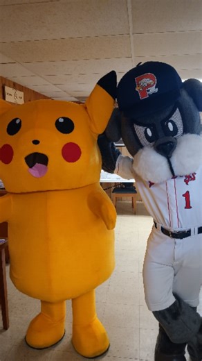 Pikachu and Slugger The Sea Dog @mainelycardshows #pikachu #slugger | Chad Marcoux