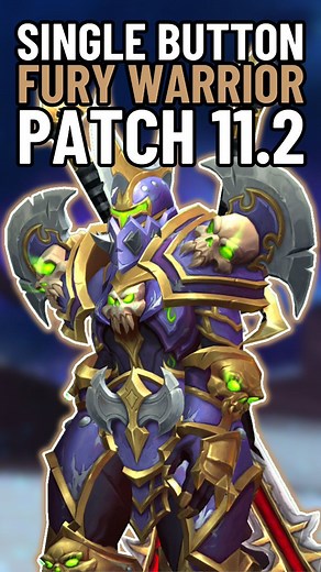 Fury Warrior Single-Button DPS 💥⚔️ In Patch 11.2, Fury Warriors can now use the Single-Button Assistant for a simple one-button DPS build. In this short preview I show you the core talents, rotation, and gameplay, see the full 30min guide on YouTube, link in bio! #worldofwarcraft #warcraft #thewarwithin #warwithin #mmo #mmorpg | Dvalin Gaming