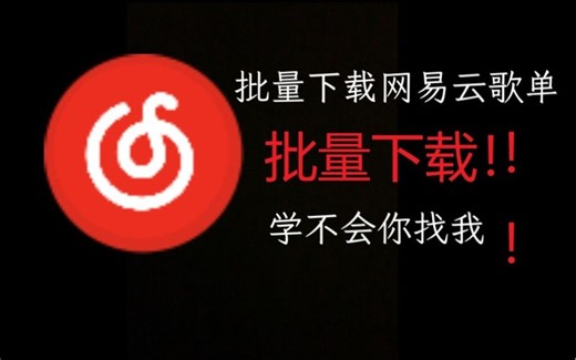 免费批量下载网易云歌单教程