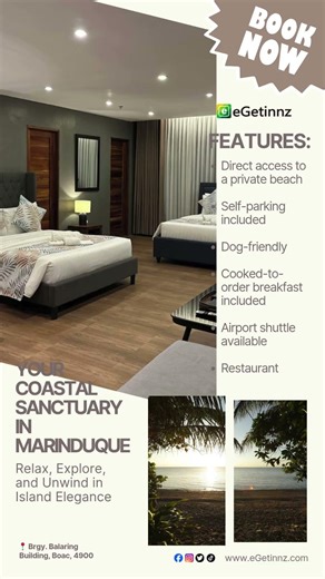 eGetinnz.com | Marinduque Island Stay You Didn’t Know You Needed 🌊