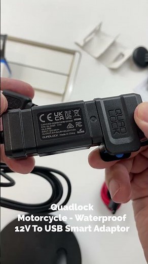 Quad Lock- Motorcycle - Waterproof 12V To USB Smart Adaptor