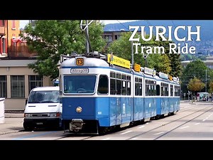 🇨🇭 ZURICH Tram Ride, Switzerland (4K Ultra HD)