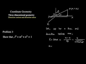 7.2 Direction cosines and direction ratios( Math-1)