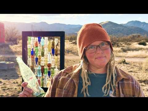 She CREATED an EPIC Art Installation Using OLD BOTTLES