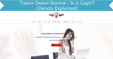 Talent Desire Review - Is it Legit? (Details Explained)