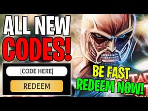 ✅ *NEW* ALL CODES IN ATTACK ON TITAN REVOLUTION ROBLOX (REDEEM THESE CODES NOW!)