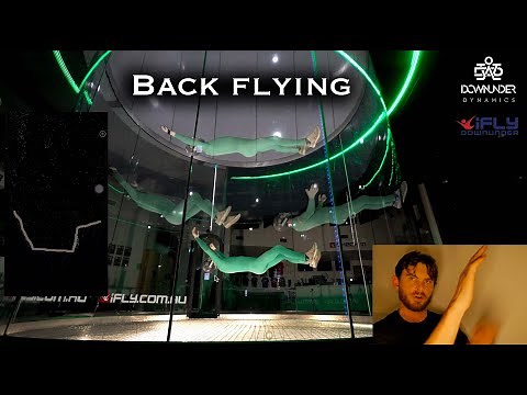 Back flying techniques for skydiving