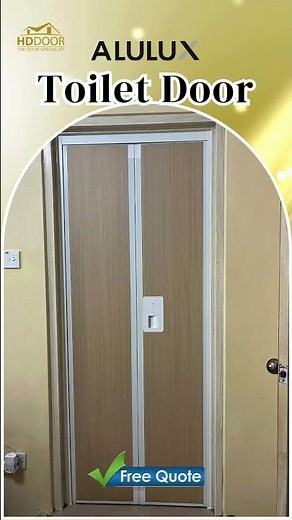 Tight on space? Alulux Bifold Toilet Door is the smart fix.
