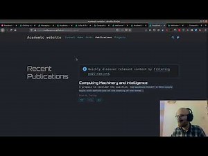 Building an academic website with Hugo and Github pages