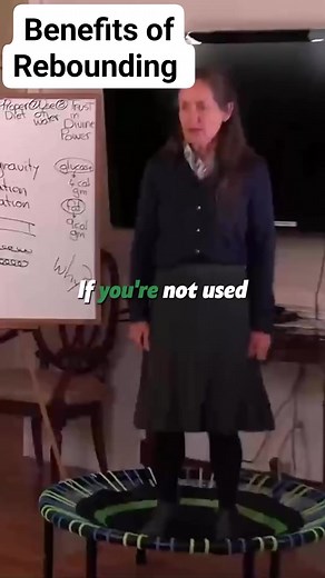 212K views · 2.9K reactions | The power of rebounding by Barbara. Rebounding helps to improve lymphatic system Which is the main reason rebounding has gained attention. Doing Rebounding on mini trampoline upto your maximum capacity gives the greatest benefit in shortest time. Practice for 2 mins daily to 5 mins (at slow pace) either standing or sitting (if you have some joint problem). #benefitsofrebounding #rebounding #barbaravideos | Health is Wealth | Facebook